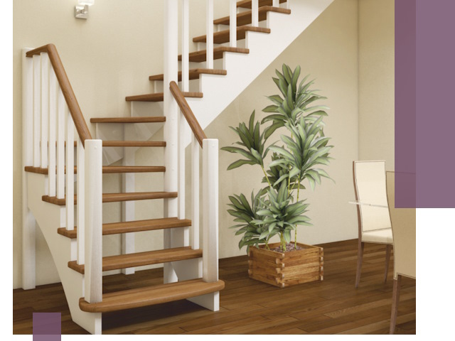 Г-образные лестницы под ключ в Дзержинском — изготовление и монтаж