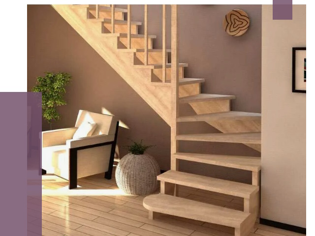 Изготовление Г-образных лестниц в Дзержинском от 18933 руб. 