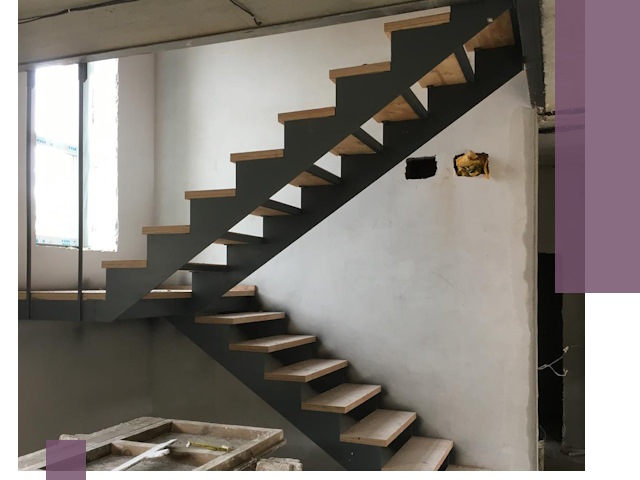 Изготовление лестниц на металлокаркасе в Дзержинском от производителя