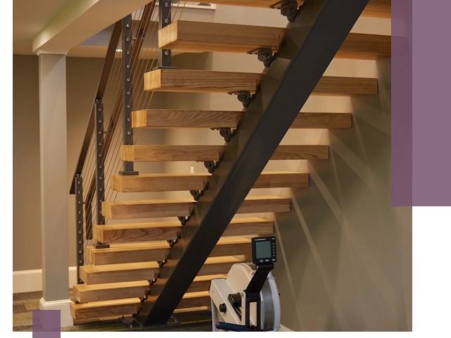 Лестницы на монокосоурах под ключ в Дзержинском - изготовление и монтаж