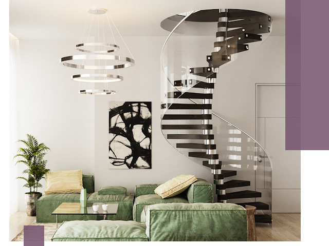 Лестницы для двухуровневой квартиры в Дзержинском — изготовление и монтаж