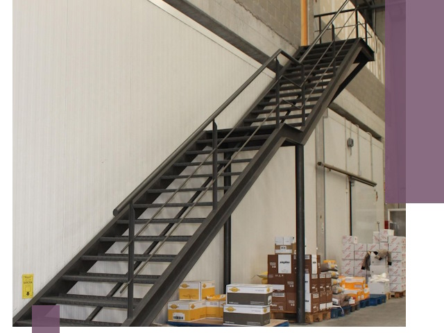 Лестницы для производства в Дзержинском — изготовление и монтаж