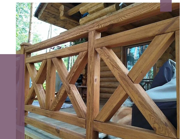 Деревянные перила под ключ в Дзержинском от 7676 руб. 