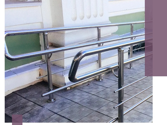 Ограждения пандусов из металла и нержавейки в Дзержинском