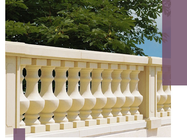 Установка балюстрады в Дзержинском: изготовление и монтаж под ключ