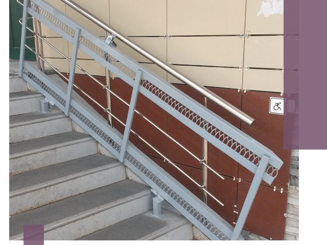 Изготовление откидных пандусов под ключ в Дзержинском