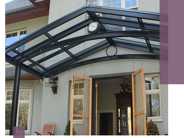 Изготовление и монтаж навесов и козырьков в Дзержинском