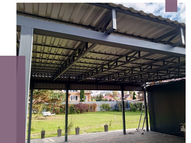 Монтаж навесов в Дзержинском от 7368 руб. — установка навеса | ПРОЛЁТ-Дзж