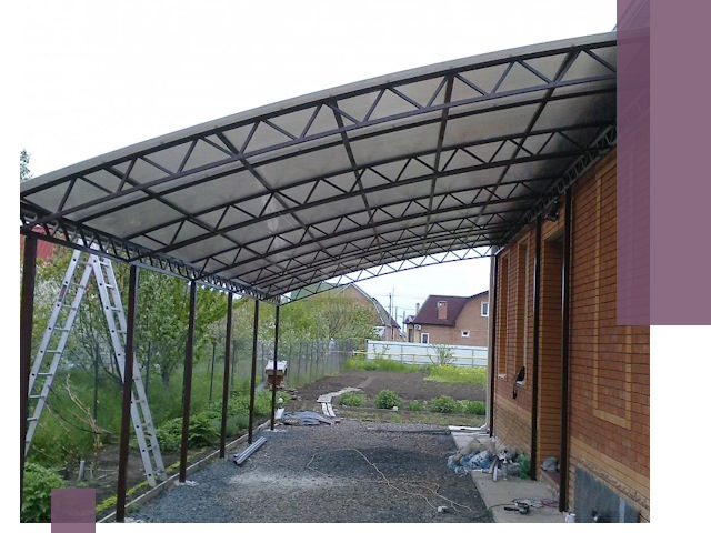 Профессиональный монтаж навесов под ключ в Дзержинском