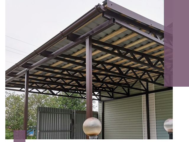 Навесы под ключ в Дзержинском: изготовление, монтаж и гарантия