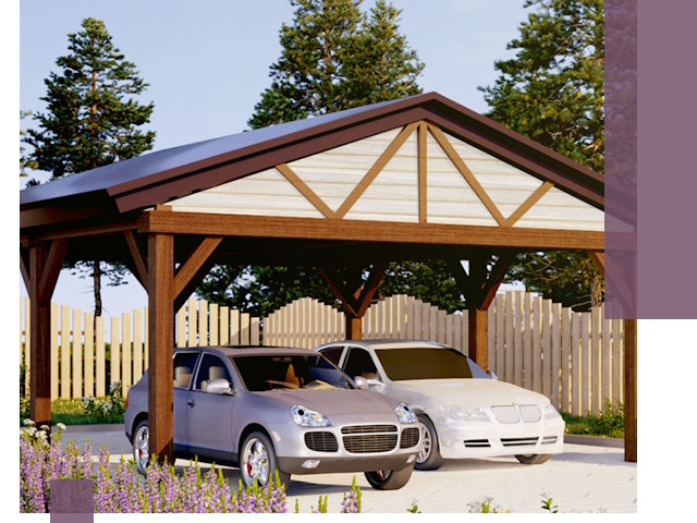 Навесы для автомобиля в Дзержинском — изготовление и монтаж