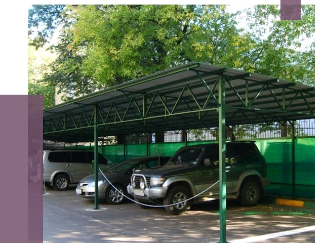 Навесы для парковки в Дзержинском от 80337 руб. заказать | ПРОЛЁТ-Дзж