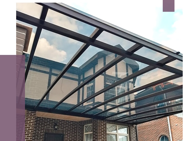 Навесы из поликарбоната в Дзержинском от 8617 руб. под ключ — ПРОЛЁТ-Дзж