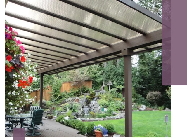 Навесы из поликарбоната под ключ в Дзержинском быстро и надёжно