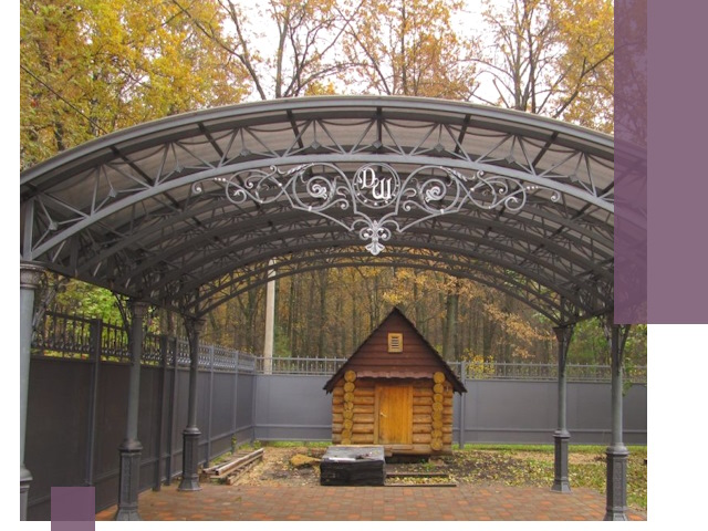 Кованые навесы премиум-класса под заказ в Дзержинском