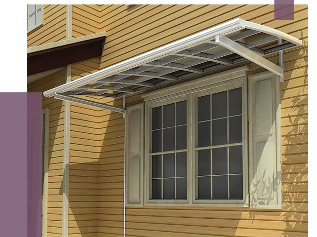 Козырьки над окнами в Дзержинском от 7624 руб. — монтаж, покупки | ПРОЛЁТ-Дзж