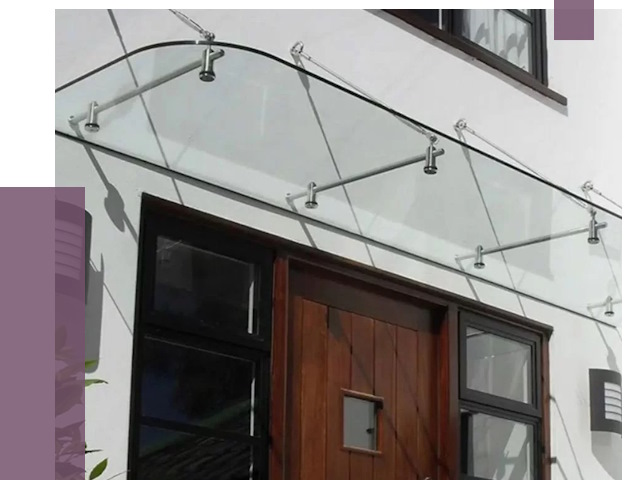 Стеклянные козырьки в Дзержинском от 18933 руб. | ПРОЛЁТ-Дзж