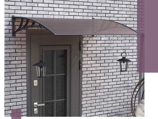 Недорогие козырьки и навесы под ключ в Дзержинском