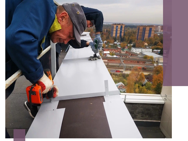 Монтаж парапетов в Дзержинском — установка прочных металлических ограждений