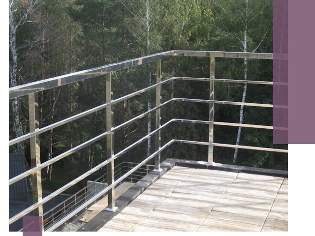 Парапеты из нержавеющей стали в Дзержинском — изготовление и монтаж