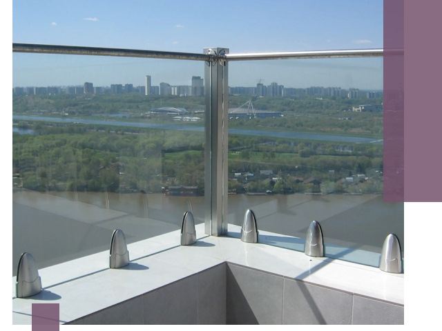 Стеклянные парапеты премиум класса в Дзержинском для домов и бизнесов