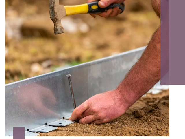 Монтаж металлических бордюров в Дзержинском быстро и качественно