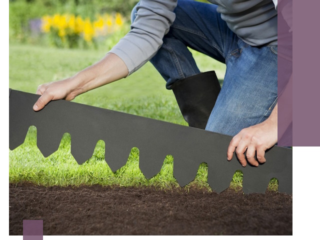 Металлические бордюры для газона в Дзержинском — изготовление и монтаж