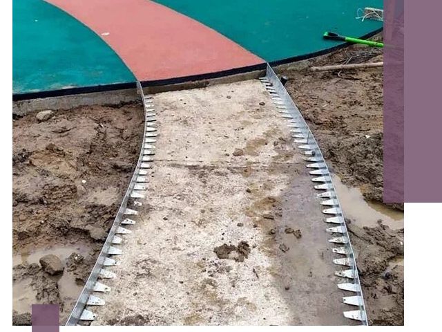 Металлические бордюры для дорожек в Дзержинском — монтаж и изготовление