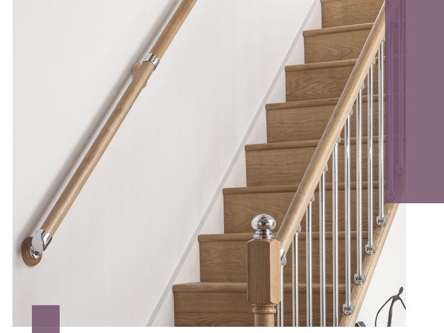 Пристенные поручни из стали и нержавейки под монтаж в Дзержинском